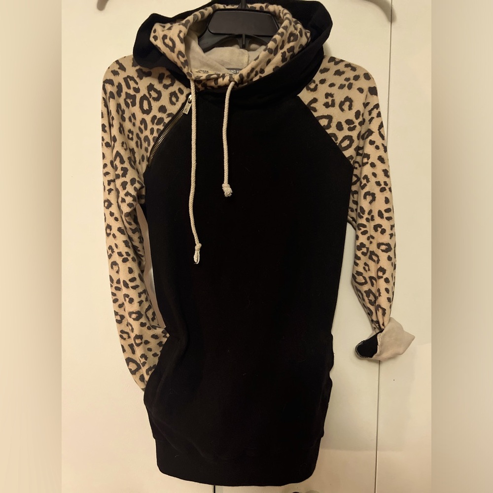 Double hooded sweatshirt